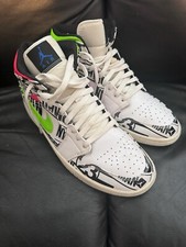 nike air jordan 1 mid all over logos