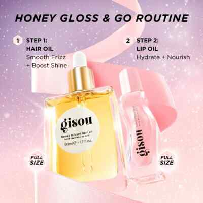 Gisou Honey Gloss & Go Duo Value Set - 2 piece holiday gift set