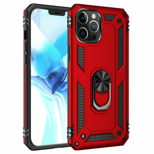 For iPhone 12 12 Mini 12 Pro Max Case Ring Stand Phone Cover+Screen Protector - Picture 15 of 22