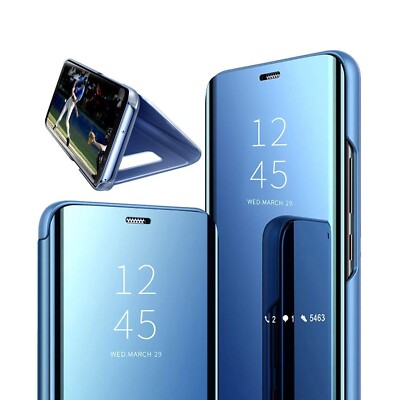 FLIP COVER for SAMSUNG GALAXY A14 5G CLEAR VIEW 360° MIRROR BOOK CASE