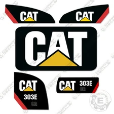 Fits Caterpillar 303E CR Decal Kit Excavator - 7 YEAR OUTDOOR 3M VINYL! 
