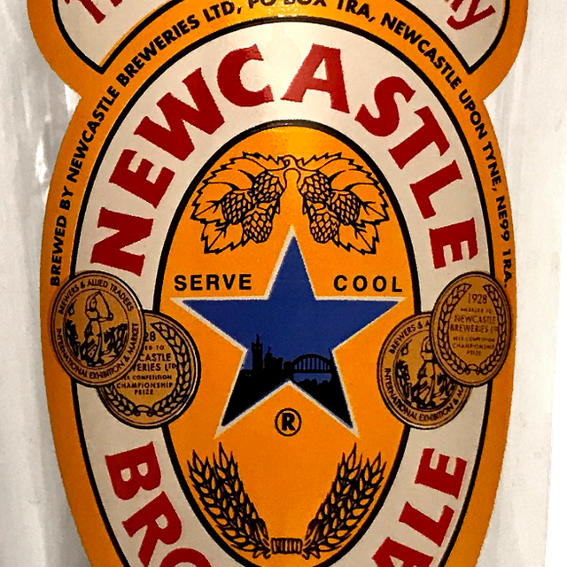 New Castle Brown Ale 16 OZ. Pint beer glass eBay