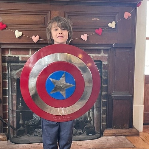 Medieval Captain America Shield Metal Prop Replica Marvel Captain America Steve - Picture 5 of 8