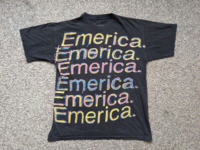 Emerica Shirt Herren Small schwarz Spellout Skate Outdoor Y2K Streetwear Core Gym
