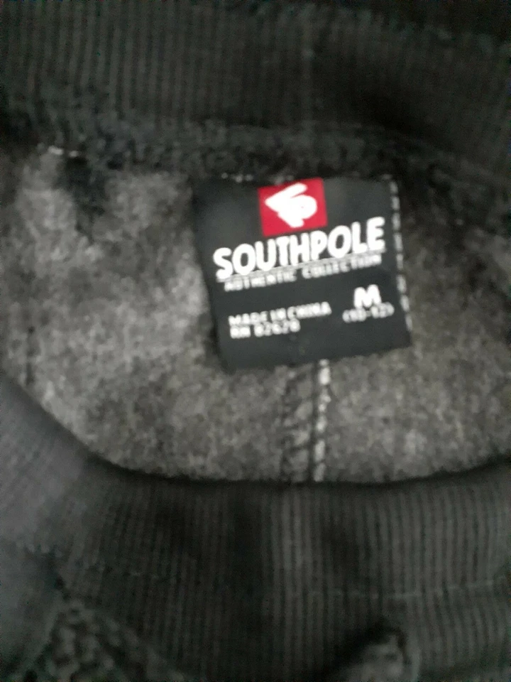 Pantalones de chándal Southpole para niños pequeños jaspeados negros MEDIANOS (10-12) NUEVOS CON ETIQUETAS Foto 3 de 4
