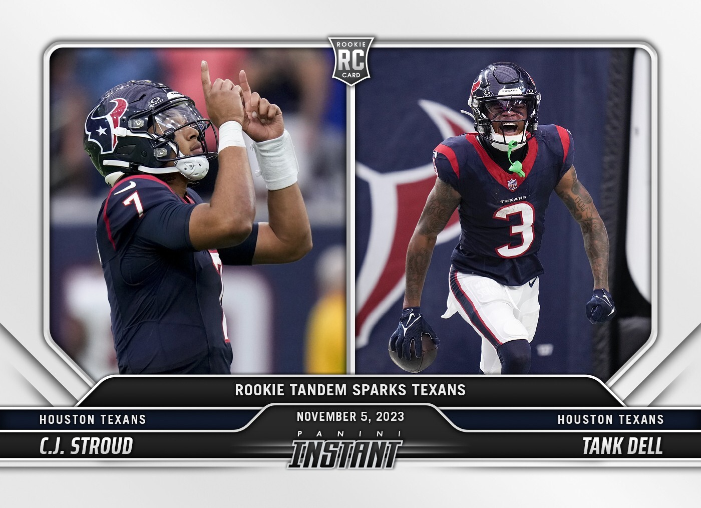 2023 NFL Panini Instant #35 CJ STROUD TANK DELL TEXANS ROOKIES  DUO RC PRESALE