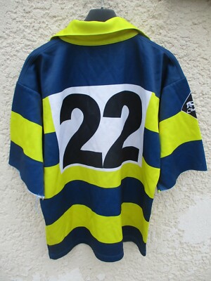 Maillot rugby SC LE RHEU porté n°22 vintage shirt Cibi Sports L