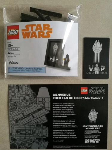 LEGO Star Wars VIP Card Frame 5005747 + VIP Card - FR - NEW - SEALED - LIMITED