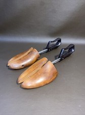 TRAVEL SHOE KEEPERS 5 VTG Rochester Shoe Tree Co DARK WOOD Made USA Size 11 