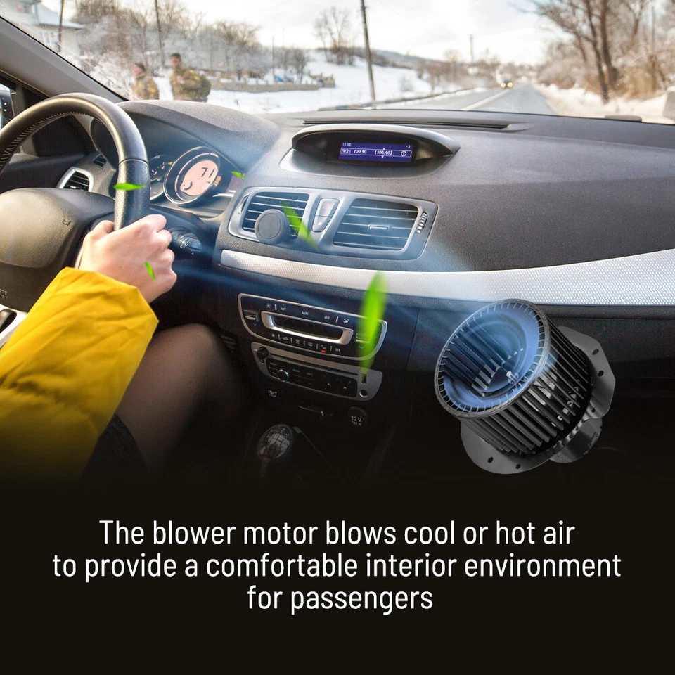 HVAC Heater Blower Motor Fan for 1987 88 89 90-96 Ford F150 F250 F350 F450 Front - Image 4 of 4