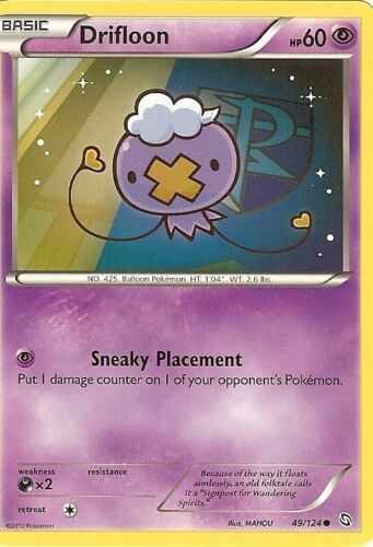 POKEMON CARD DRIFLOON 49/124 NO 425 BALLOON POKEMON TCG CCG