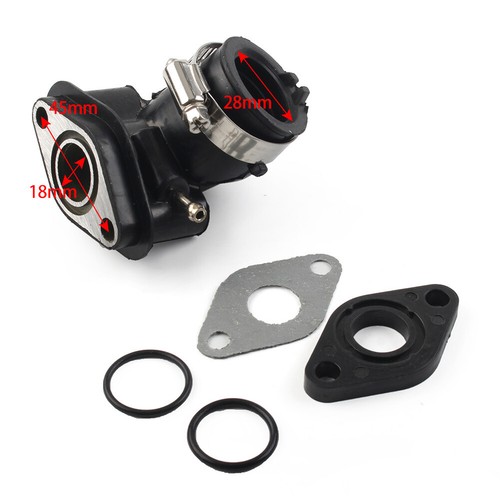 Carburetor Intake Manifold Inlet Pipe Gasket For GY6 50cc Gas Moped Scooter Bike - Picture 9 of 9