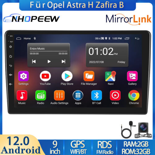32GB Android 12 Radio samochodowe GPS NAVI do Opel Astra H 2004-2008 Zafira B 2005-2015 - Zdjęcie 1 z 15