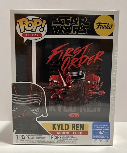 FUNKO POP & TEE - STAR WARS - KYLO REN [GITD] #FUNKO - FIRST ORDER TEE (X-LARGE)