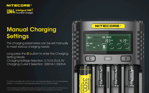 Nitecore UM4 Quick Charge Intelligent USB 4-Slot Charger - Picture 7 of 12