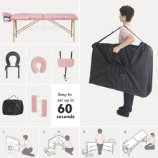 ELEGANTE Mesa Masaje Port til Altura Ajustable Plegable Prueba Agua Spa Facial