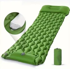 Camping Sleeping Pad, Lightweight Camping Mat with Pillow Built-in Foot Pump