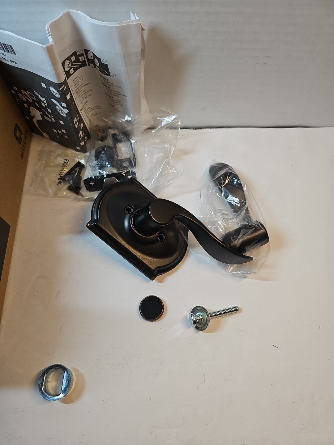 SCHLAGE CAMELOT Aged Bronze Front Entry Handle Kit FE285 716 ACC CAM ...