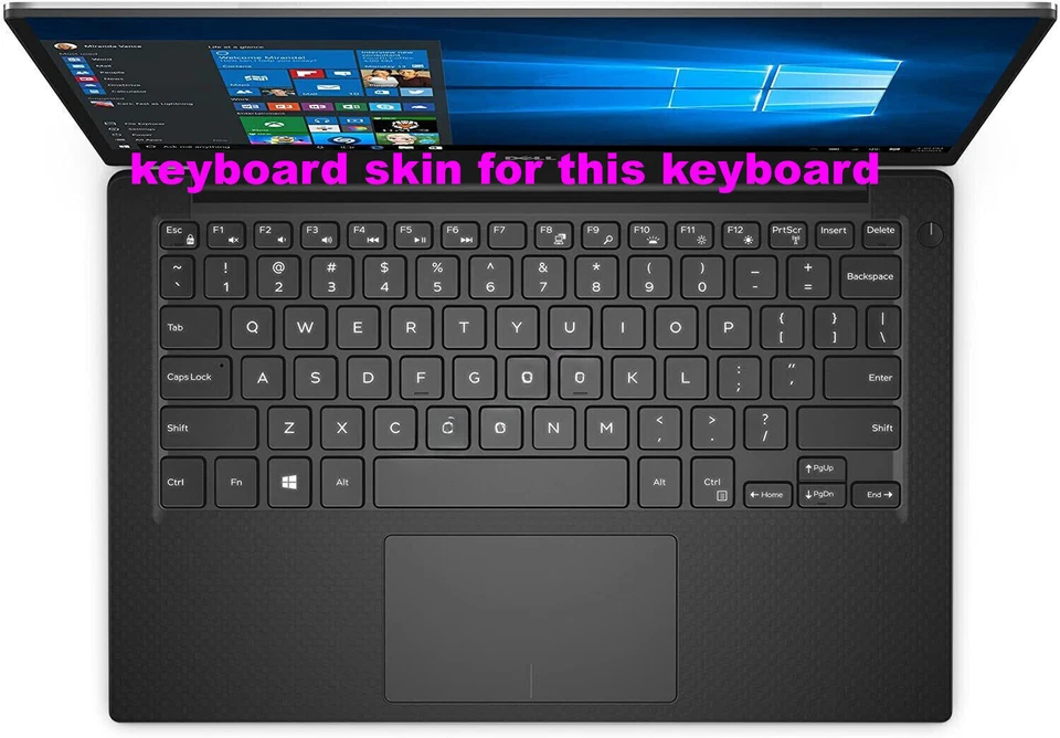 Keyboard Cover Skin for Dell XPS 13-9343 9350 9360 P54G 15-7547 7548 P41F P57G - Image 4 of 4