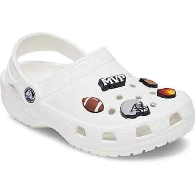 Crocs Uniquely You Unisex Sport Shoe Football Star Jibbitz Charms, 5-Pack 