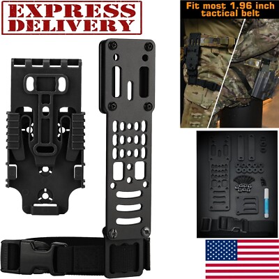 Modular Holster Adapter Tactical QLS Kit Leg Strap Drop Leg Platform | eBay