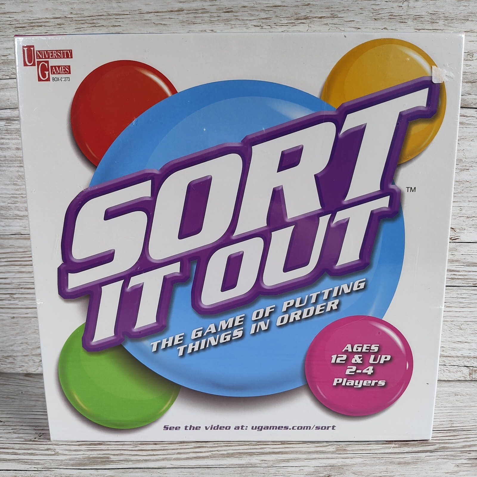 Sort It Out Family Board Game Of Putting Things In Order by University Games