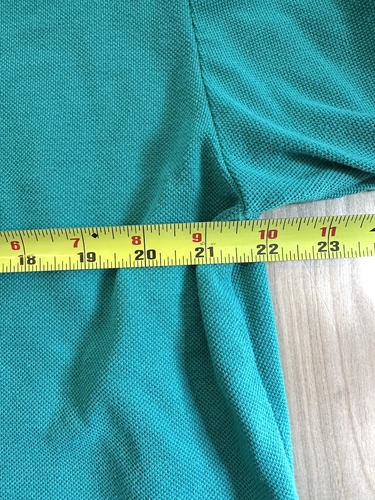 vintage 1980's sears the mens store UNICORN POLO teal and pink PREPPY indie RAD - Picture 12 of 13