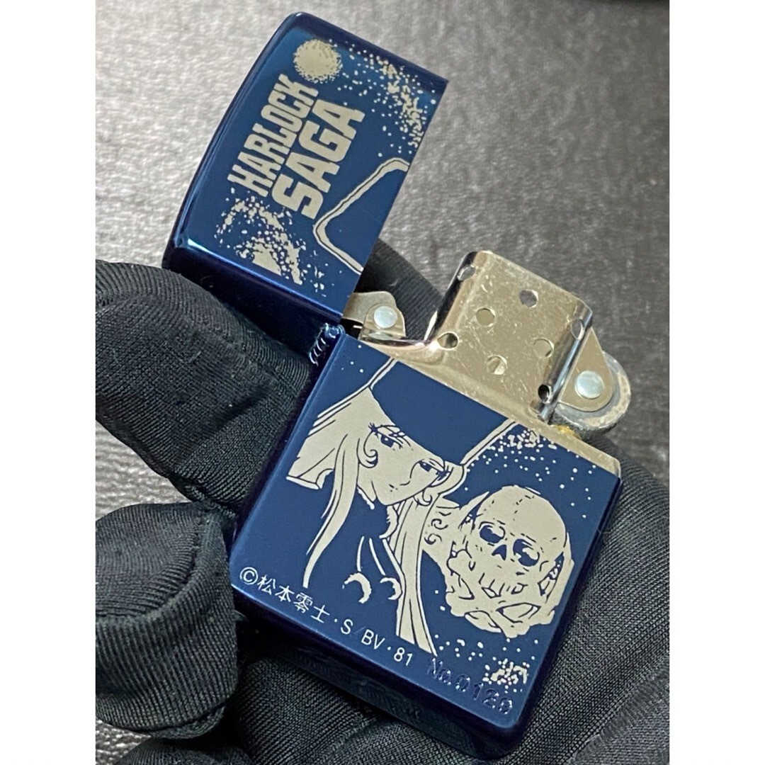 zippo HARLOCK SAGA 限定品 ヴィンテージ 1998年製 Zippo Lighter HARLOCK SAGA Limited Edition Vintage Blue Made