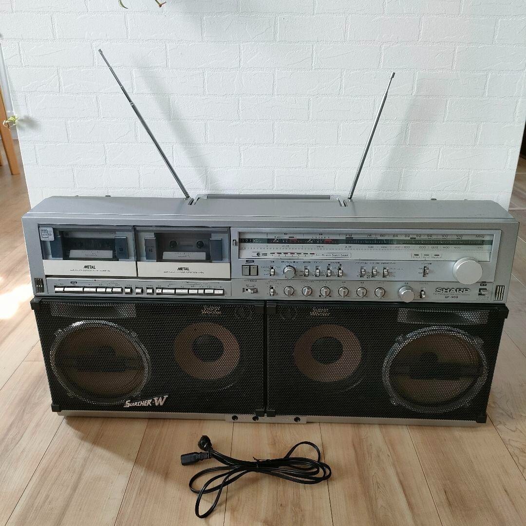 SHARP THE SEARCHER- Wテープレコーダー GF-909 SHARP GF-909 The SEARCHER-W (1981) Vintage Boombox