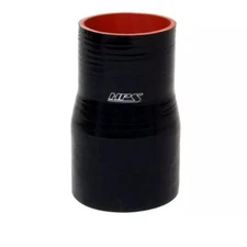 HPS 2"-2-1/4" ID High Temp 4-ply Black Silicone Straight Reducer Coupler Hose 