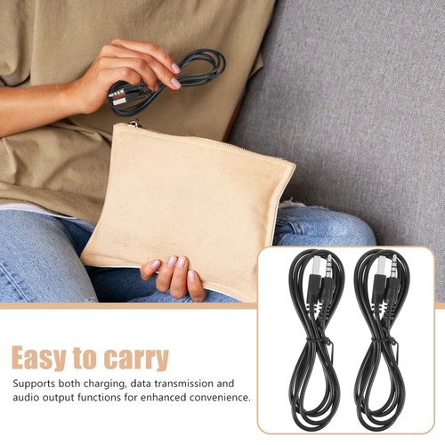 2 Pcs Headphone Port Charging Cable USB to 3.5mm Adapter Charger - Picture 12 of 12