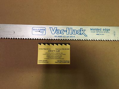 10PC- 14'' X 1-1/2'' X .075 X 4T POWER HACK SAW BLADE MILFORD VACHACK WELDED EDGE
