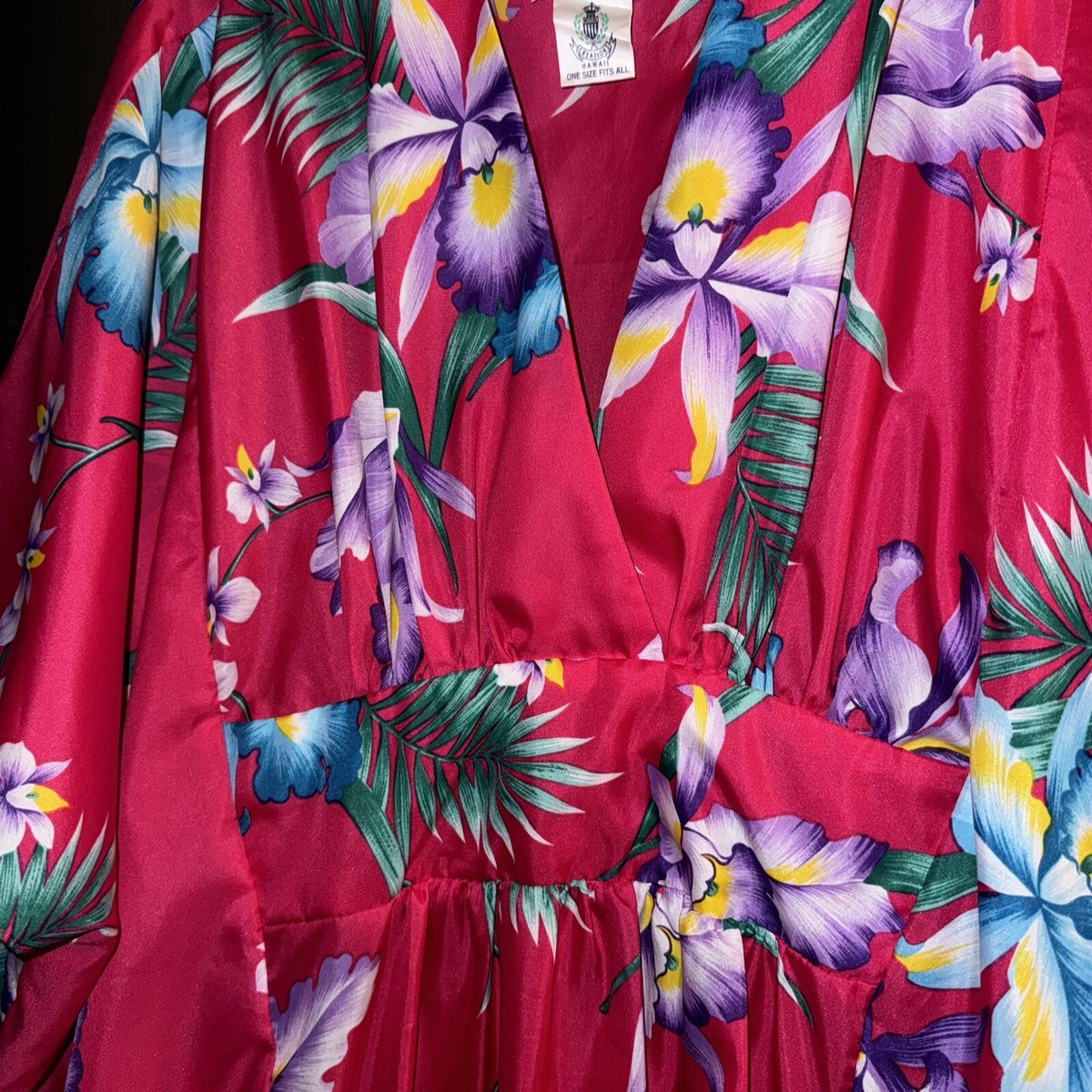 花柄　ムームー　HAWAIIAN MOOM Royal Creations Hawaii Muumuu Mumu Dress O/S Pink Floral