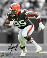 Myles Garrett Cleveland Browns Signed Photo Autograph Print