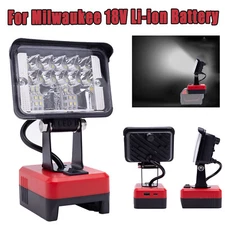 Outdoor LED Work Light For Milwaukee 18V Li-Ion Battery Fast Charge W/USB