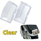 2Pcs Clear Mud Guard Fender Light Lens Cover Fits For Harley Touring 1980-2013