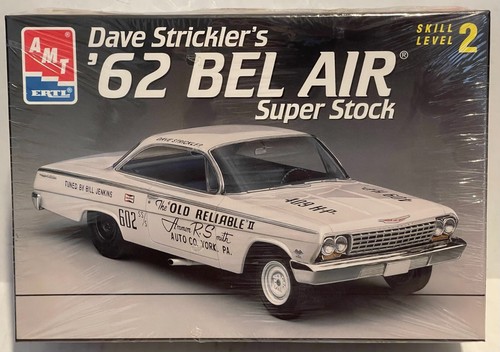 AMT 1962 DAVE STRICKLER'S CHEVY BELAIR SUPER STOCK 1:25 MODEL KIT #6980 SEALED