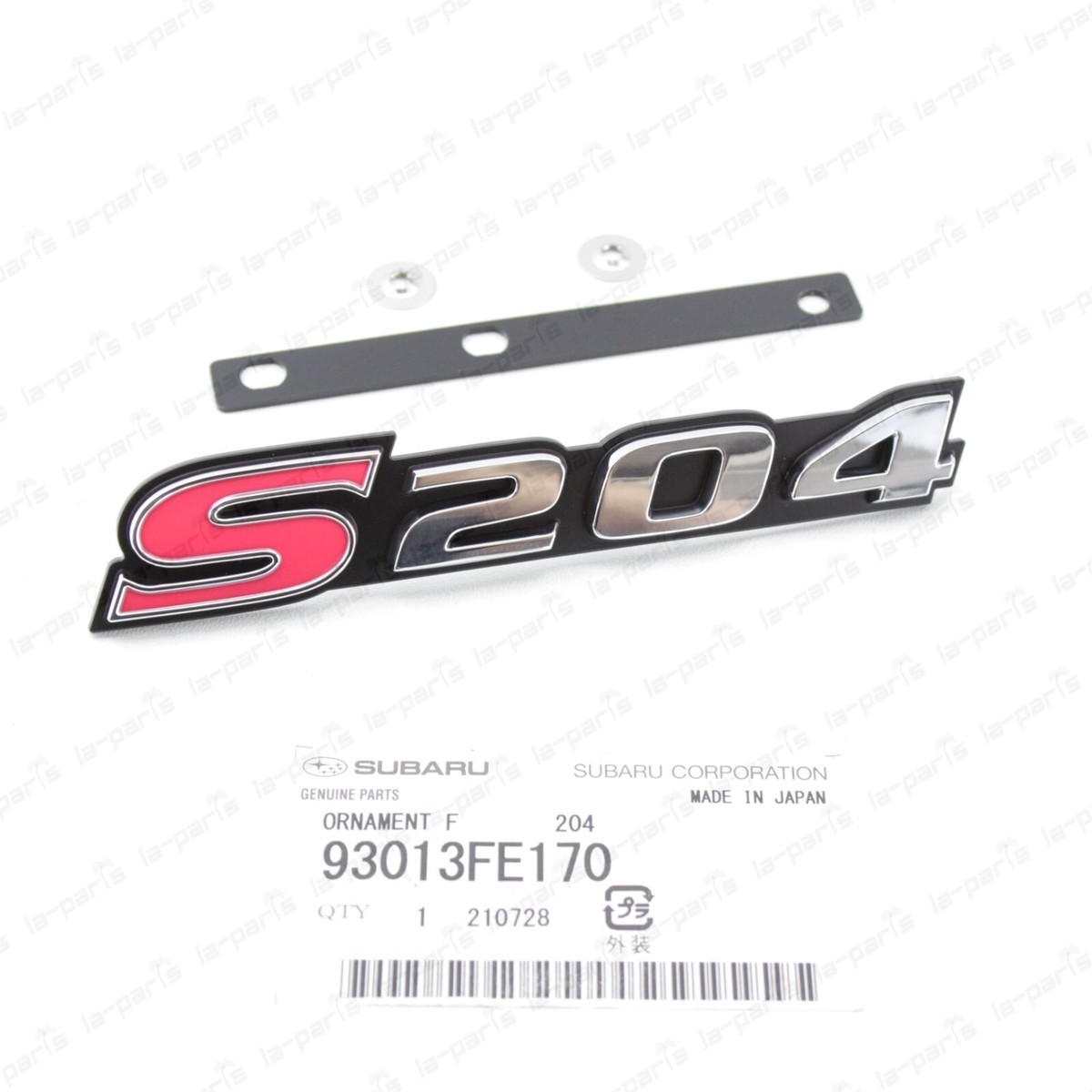 GENUINE SUBARU IMPREZA WRX STI SPEC C S204 JDM FRONT GRILL EMBLEM