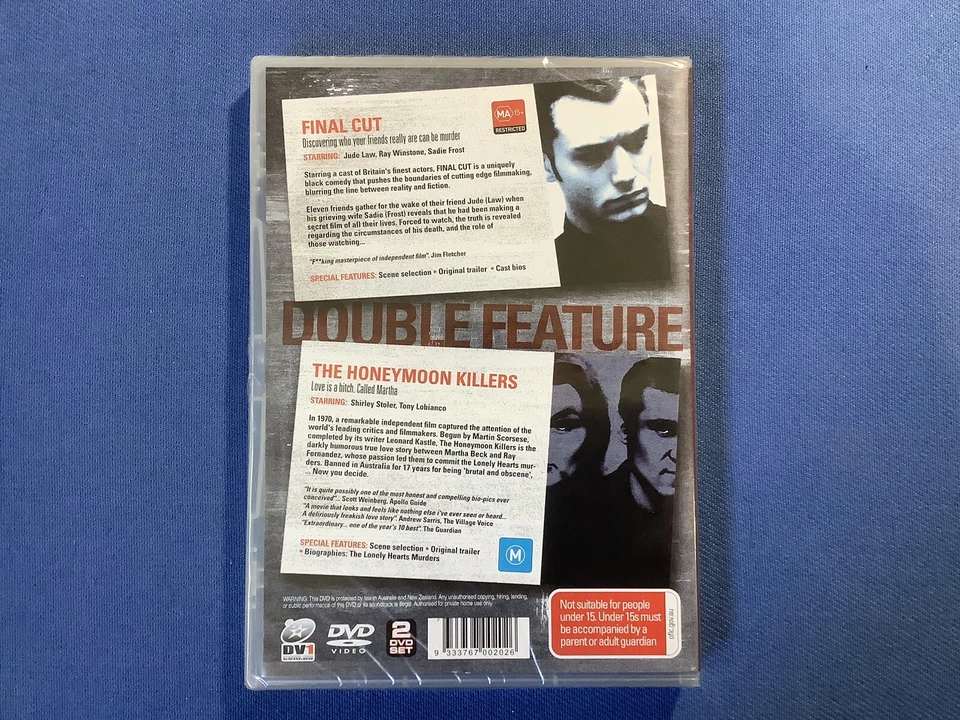 Final Cut  / Honeymoon Killers, The  (DVD, 1998) Brand New Sealed Region Free - Image 2 of 2