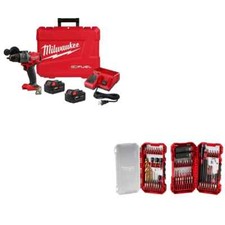 Milwaukee 2903-22 M18 FUEL 1/2" Drill/Driver Kit w/ 48-32-4098 Drill  Drive Set