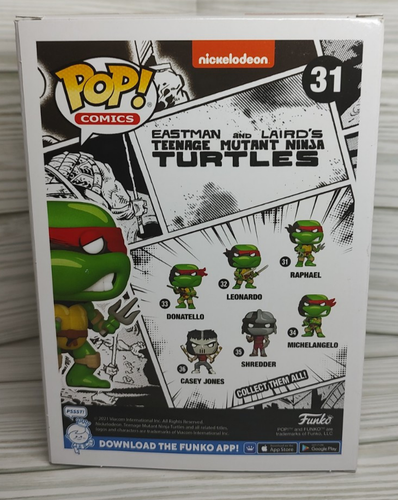 Funko Pop! RAPHAEL Teenage Mutant Ninja Turtles TMNT #31 PX Exclusive - Picture 3 of 7
