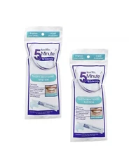 New 2 pk Natural White 5 Minute Teeth Whitening Kit Gel With Mouth Tray 🔥