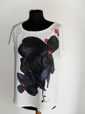 Maglia Maglietta T-SHIRT ZARA   COLLECTION  Tg. M in Maglia e Lino con Stampa 