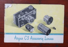 ARGUS C-3 ACCESSORY LENSES, 1955/130579