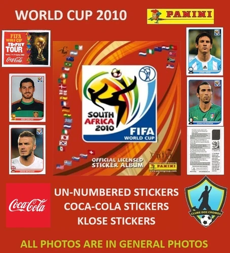 Panini World Cup South Africa 2010 Stickers Pick Choose pegatinas Coca-Cola NN