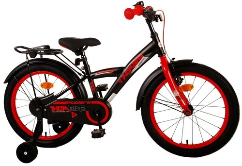 18 Zoll Thombike Hand/Rücktrittbremse Rot Schwarz 4-7Jahre Fahrrad Kinderfahrrad - Bild 2 von 16