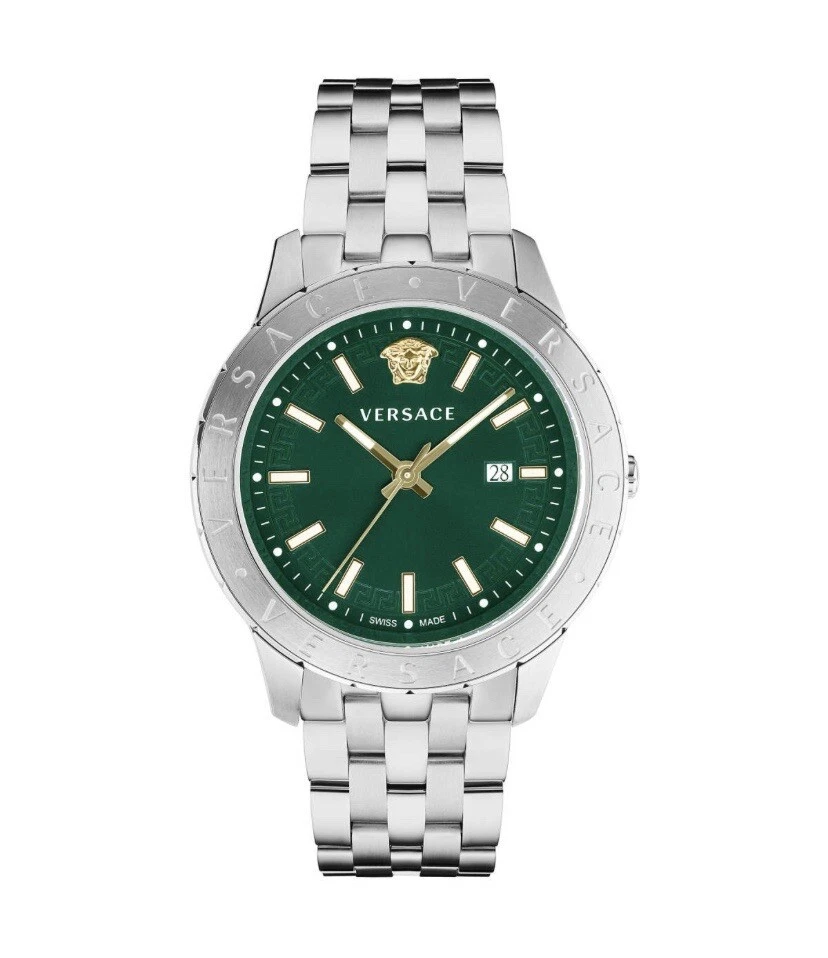 Versace Men's Watch Univers Green Dial VE2D00321 Swiss Made NEW