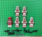 LEGO Star Wars Coruscant Guard Clone Trooper Minifigure Lot x6 Genuine w/Weapons