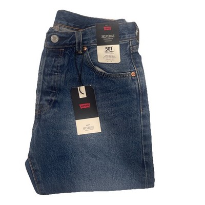 Levi's 501XX ダークブルー W31 L36 Levi Premium 501 Relaxed Selvedge Dark Wash Blue, 100% Cotton SIZE