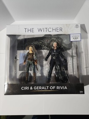 NEW McFarlane Toys 13813 THE WITCHER Ciri & Geralt 7in 2-Pack Action Figures